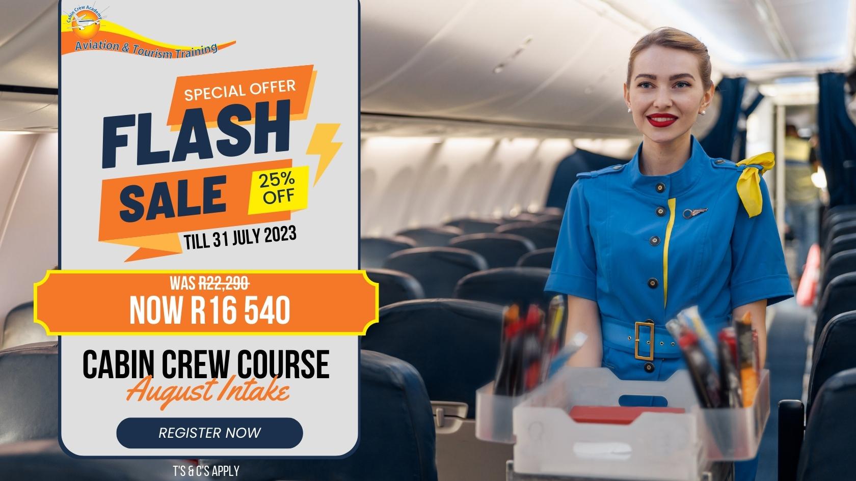 cabin crew flash sale